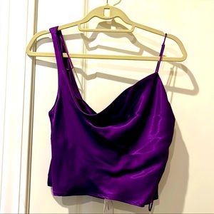 Zara purple crop top, never worn